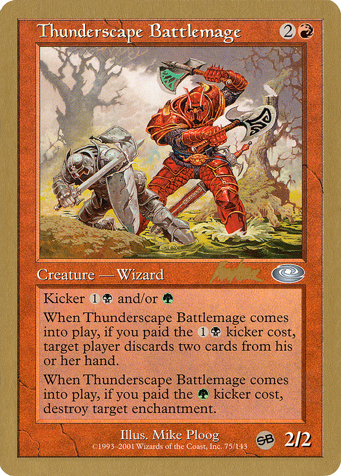 Thunderscape Battlemage (Brian Kibler) (SB) [World Championship Decks 2002] | GnG Games