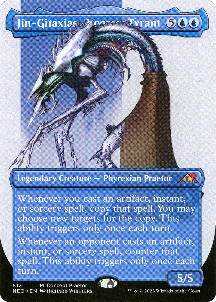 Jin-Gitaxias, Progress Tyrant (Borderless Concept Praetors) [Phyrexia: All Will Be One] | GnG Games