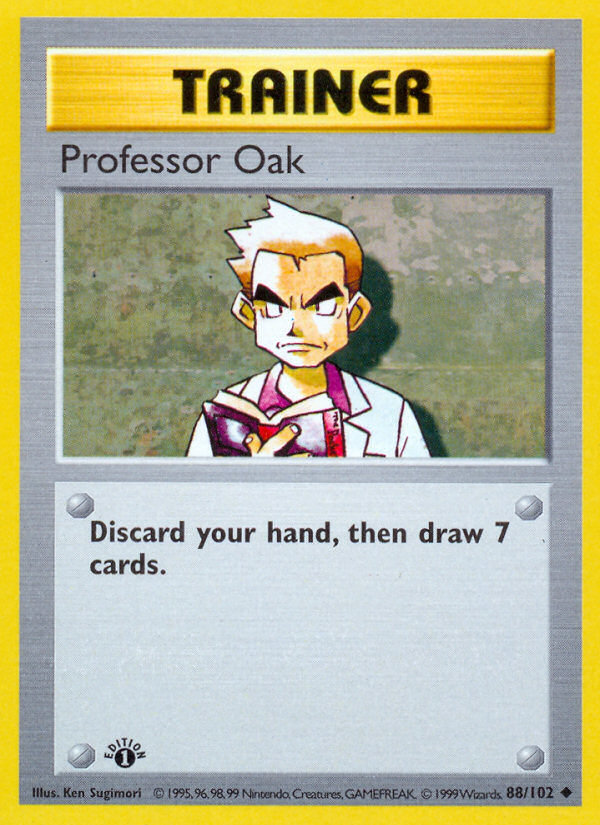 Professor Oak (88/102) (Shadowless) [Base Set 1st Edition] | GnG Games