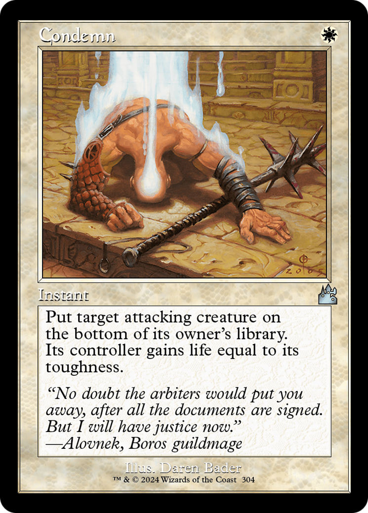 Condemn (Retro Frame) [Ravnica Remastered] | GnG Games