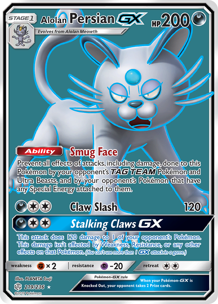 Alolan Persian GX (219/236) [Sun & Moon: Cosmic Eclipse] | GnG Games