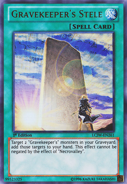 Gravekeeper's Stele [LCJW-EN261] Ultra Rare | GnG Games