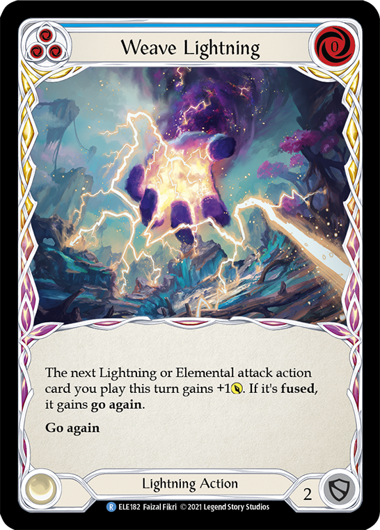 Weave Lightning (Blue) [ELE182] (Tales of Aria)  1st Edition Normal | GnG Games