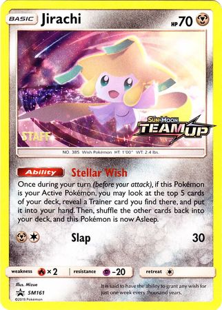 Jirachi (SM161) (Staff) [Sun & Moon: Black Star Promos] | GnG Games