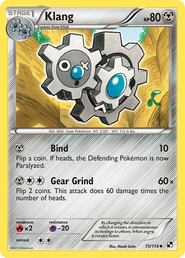 Klang (75/114) (Cracked Ice Holo) (Blister Exclusive) [Black & White: Base Set] | GnG Games