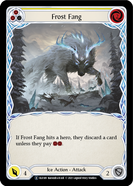 Frost Fang (Yellow) [U-ELE149] Unlimited Rainbow Foil | GnG Games