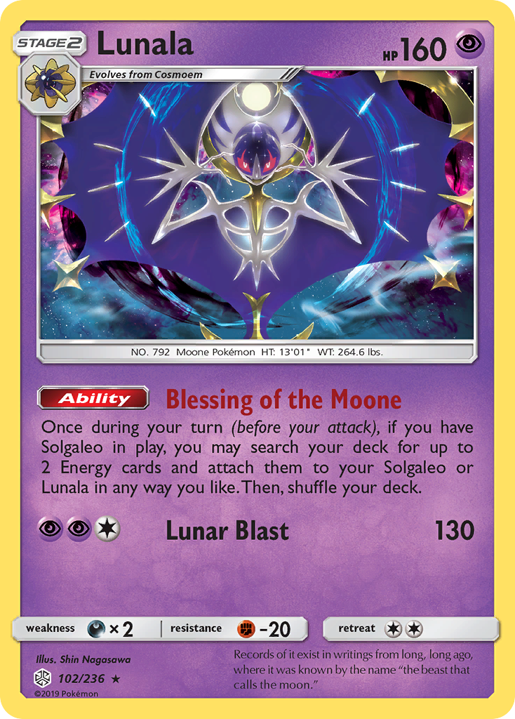 Lunala (102/236) [Sun & Moon: Cosmic Eclipse] | GnG Games