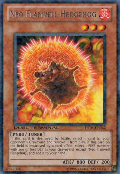 Neo Flamvell Hedgehog [DT04-EN062] Rare | GnG Games