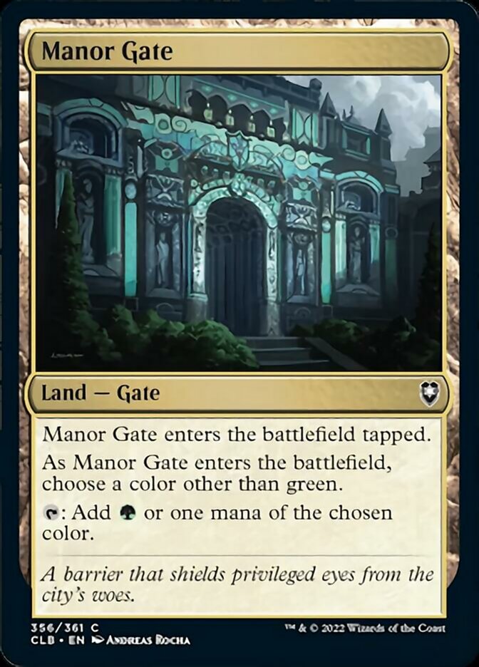 Manor Gate [Commander Legends: Battle for Baldur's Gate] | GnG Games