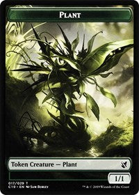 Plant // Snake Double-sided Token [Commander 2019 Tokens] | GnG Games