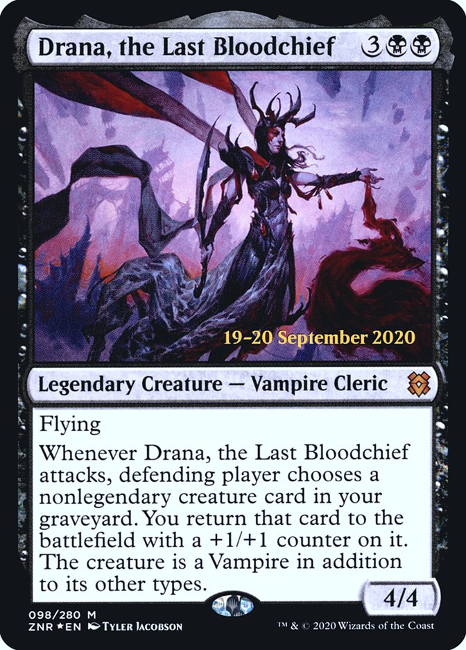 Drana, the Last Bloodchief  [Zendikar Rising Prerelease Promos] | GnG Games