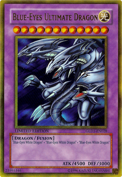 Blue-Eyes Ultimate Dragon [GLD1-EN028] Gold Rare | GnG Games