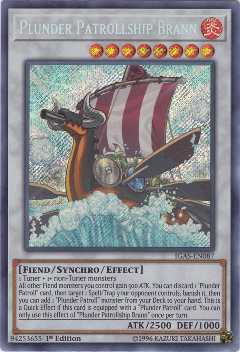 Plunder Patrollship Brann [IGAS-EN087] Secret Rare | GnG Games