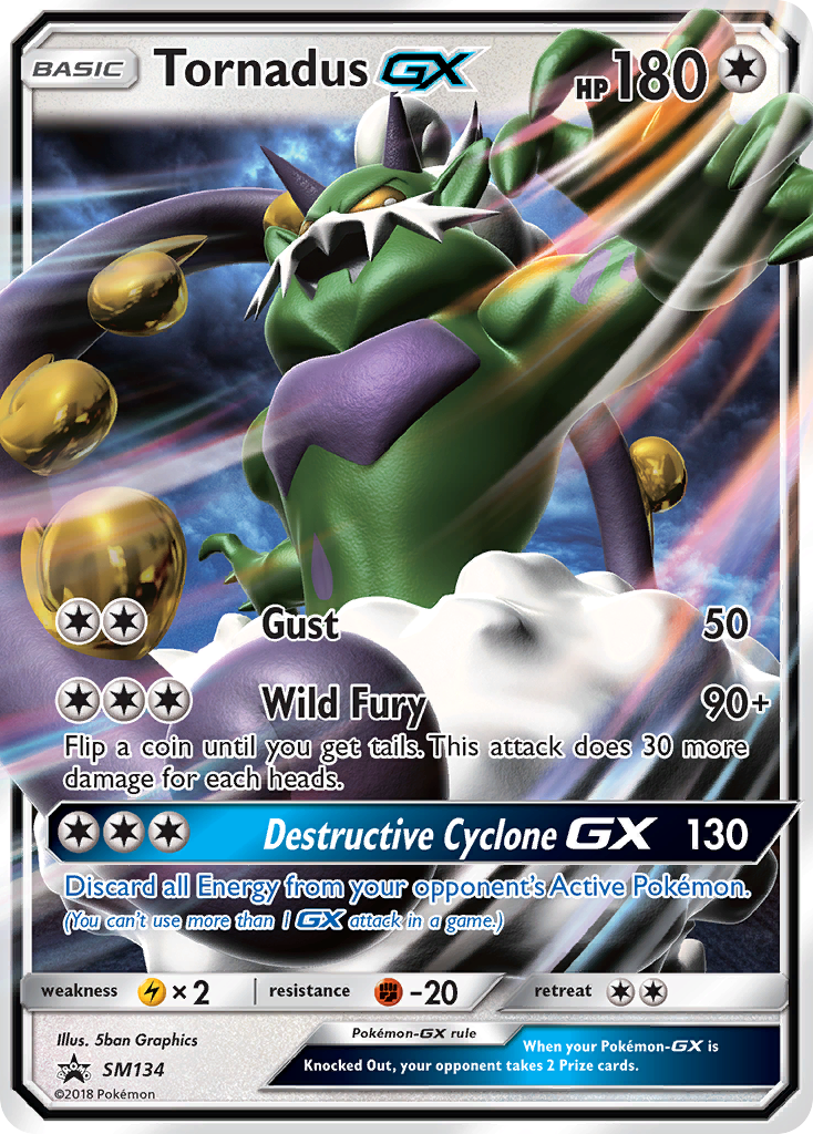 Tornadus GX (SM134) [Sun & Moon: Black Star Promos] | GnG Games