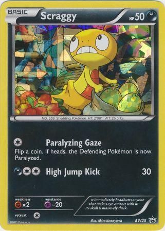 Scraggy (BW25) (Cracked Ice Holo) [Black & White: Black Star Promos] | GnG Games