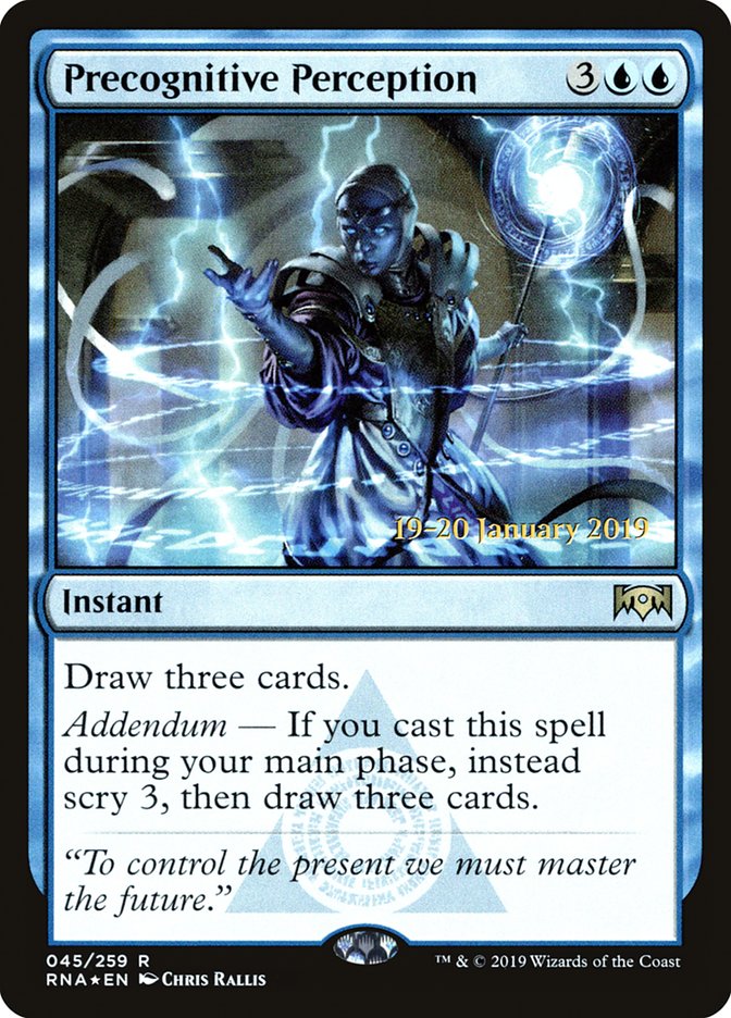 Precognitive Perception [Ravnica Allegiance Prerelease Promos] | GnG Games