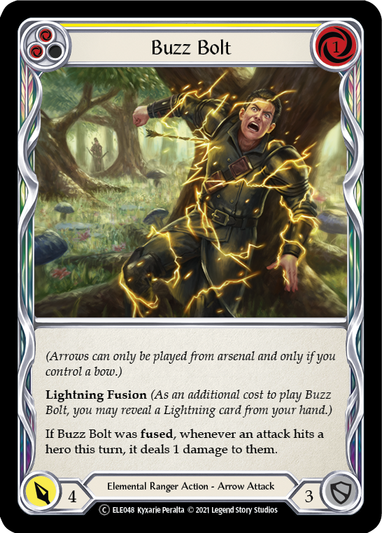 Buzz Bolt (Yellow) [U-ELE048] Unlimited Rainbow Foil | GnG Games