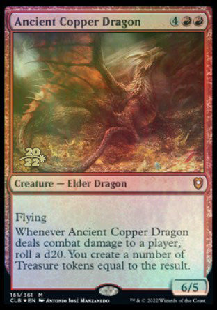 Ancient Copper Dragon [Commander Legends: Battle for Baldur's Gate Prerelease Promos] | GnG Games