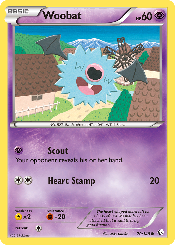 Woobat (70/149) [Black & White: Boundaries Crossed] | GnG Games