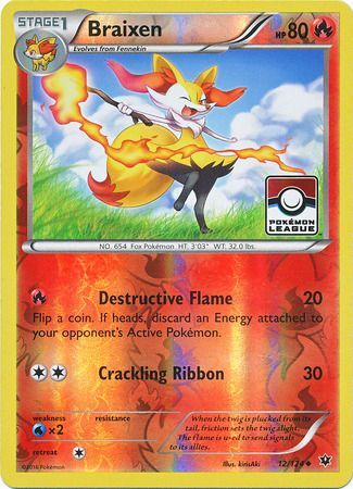 Braixen (12/124) (League Promo) [XY: Fates Collide] | GnG Games