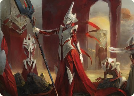 Porcelain Zealot Art Card [Phyrexia: All Will Be One Art Series] | GnG Games