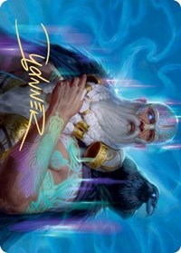 Alrund, God of the Cosmos Art Card (Gold-Stamped Signature) [Kaldheim: Art Series] | GnG Games