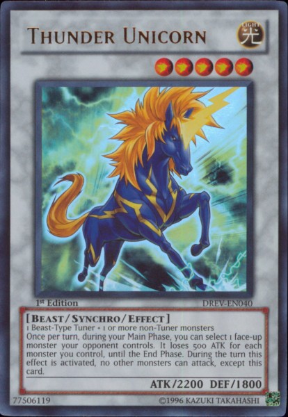 Thunder Unicorn [DREV-EN040] Ultra Rare | GnG Games