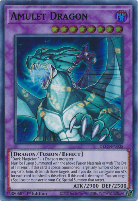 Amulet Dragon (Green) [DLCS-EN005] Ultra Rare | GnG Games