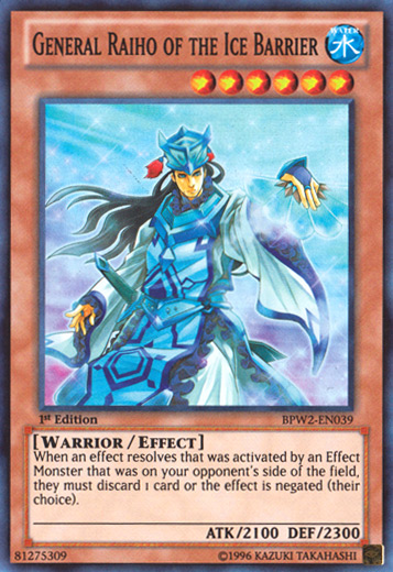 General Raiho of the Ice Barrier [BPW2-EN039] Super Rare | GnG Games