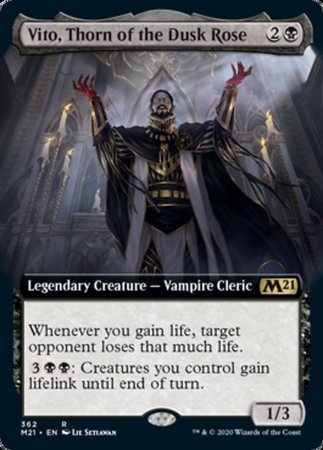 Vito, Thorn of the Dusk Rose (Extended Art) [Core Set 2021] | GnG Games