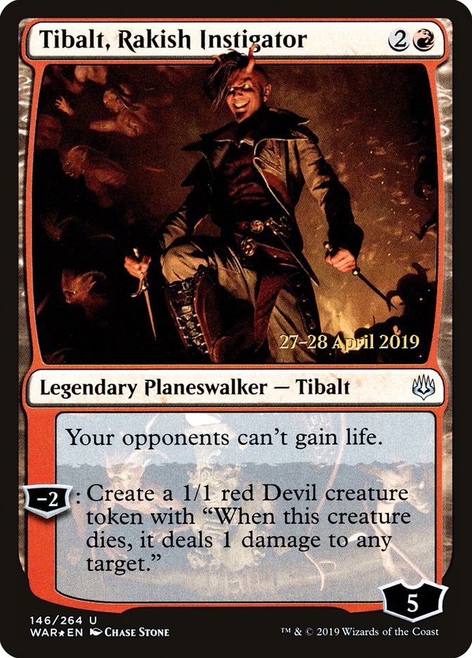 Tibalt, Rakish Instigator  [War of the Spark Prerelease Promos] | GnG Games