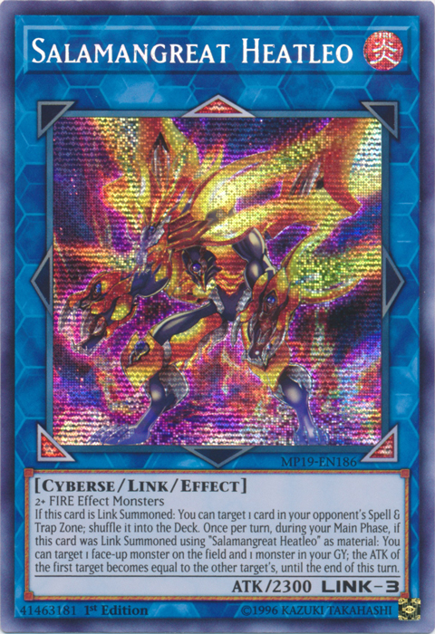 Salamangreat Heatleo [MP19-EN186] Prismatic Secret Rare | GnG Games