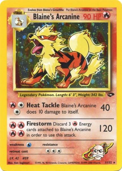 Blaine's Arcanine (1/132) [Gym Challenge Unlimited] | GnG Games