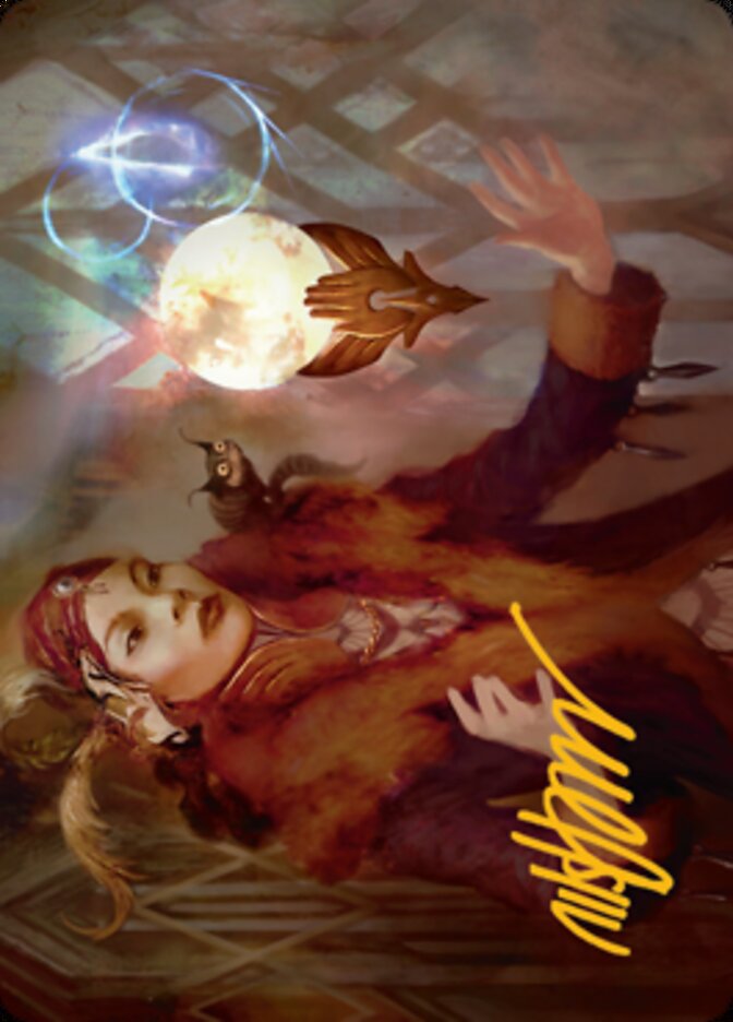 Misfortune Teller Art Card (Gold-Stamped Signature) [Streets of New Capenna Art Series] | GnG Games