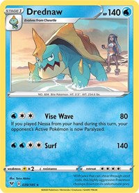 Drednaw (039/185) (Cracked Ice Holo) (Theme Deck Exclusive) [Sword & Shield: Vivid Voltage] | GnG Games