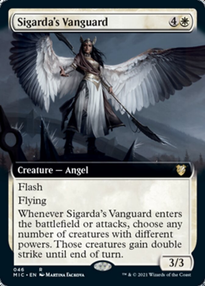 Sigarda's Vanguard (Extended) [Innistrad: Midnight Hunt Commander] | GnG Games