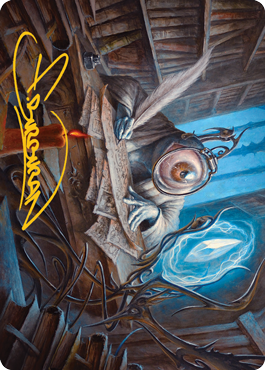 Unblinking Observer Art Card (Gold-Stamped Signature) [Innistrad: Midnight Hunt Art Series] | GnG Games