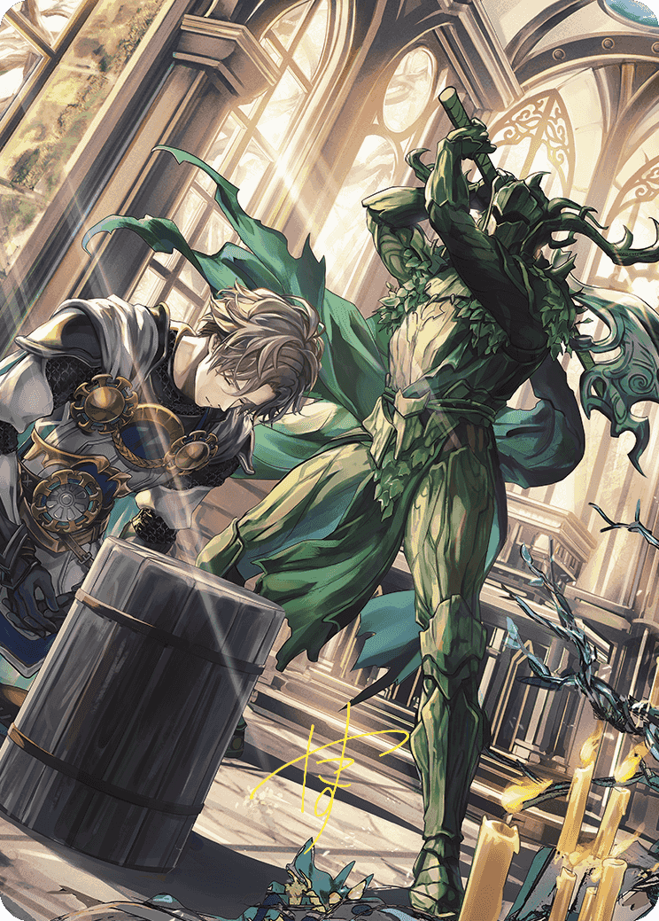 Karmic Justice Anime Art Card (Gold-Stamped Signature) [Wilds of Eldraine Art Series] | GnG Games