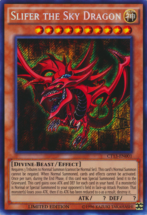 Slifer the Sky Dragon [CT13-EN001] Secret Rare | GnG Games