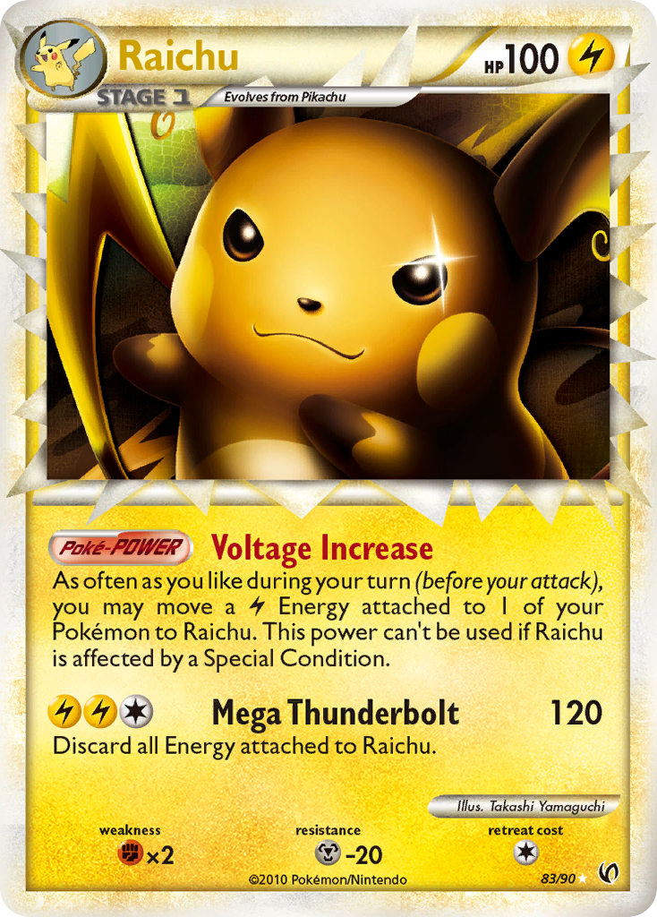 Raichu (83/90) [HeartGold & SoulSilver: Undaunted] | GnG Games