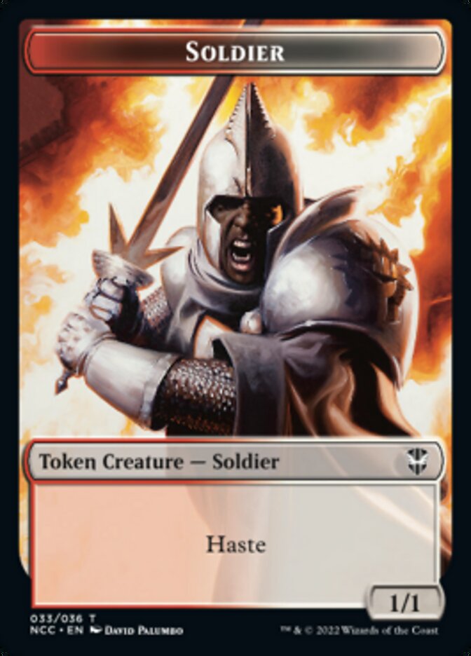 Soldier (33) // Devil Double-sided Token [Streets of New Capenna Commander Tokens] | GnG Games