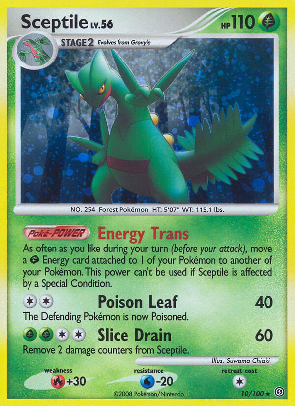 Sceptile (10/100) (Theme Deck Exclusive) [Diamond & Pearl: Stormfront] | GnG Games