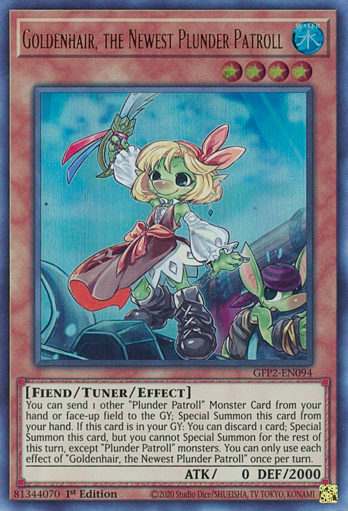 Goldenhair, the Newest Plunder Patroll [GFP2-EN094] Ultra Rare | GnG Games