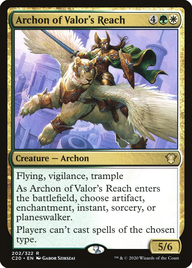 Archon of Valor's Reach [Commander 2020] | GnG Games