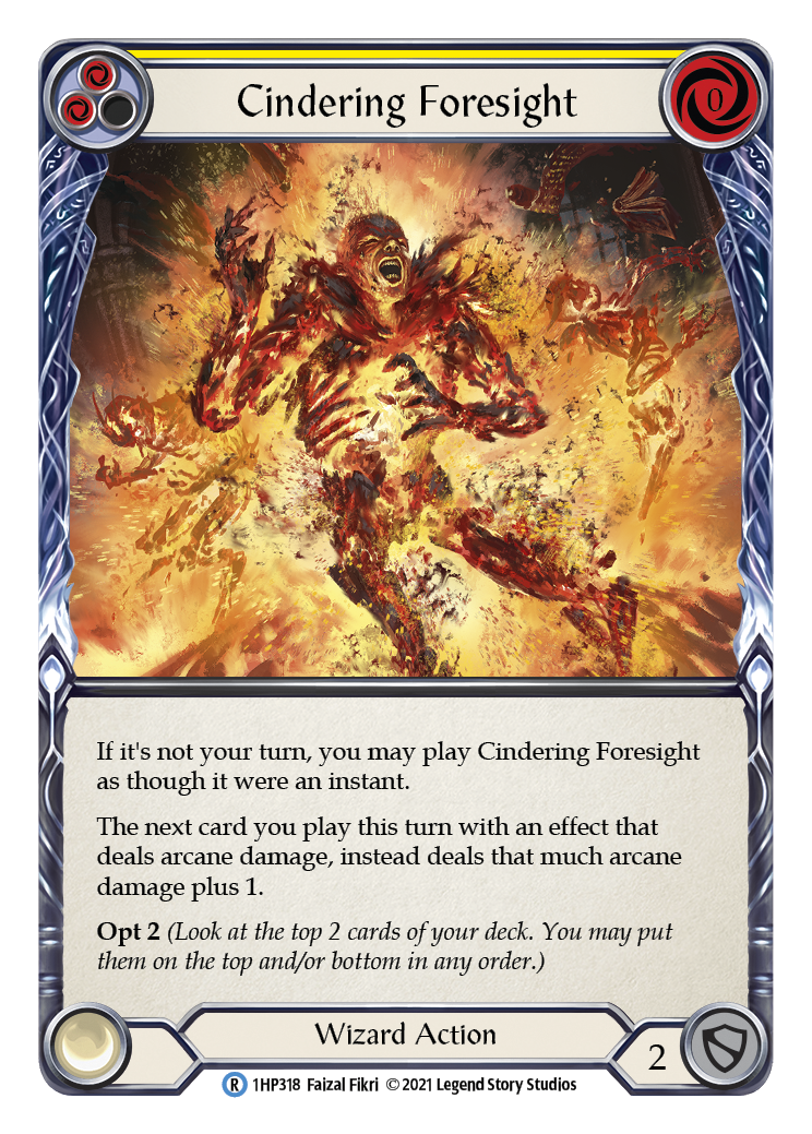Cindering Foresight (Yellow) [1HP318] | GnG Games