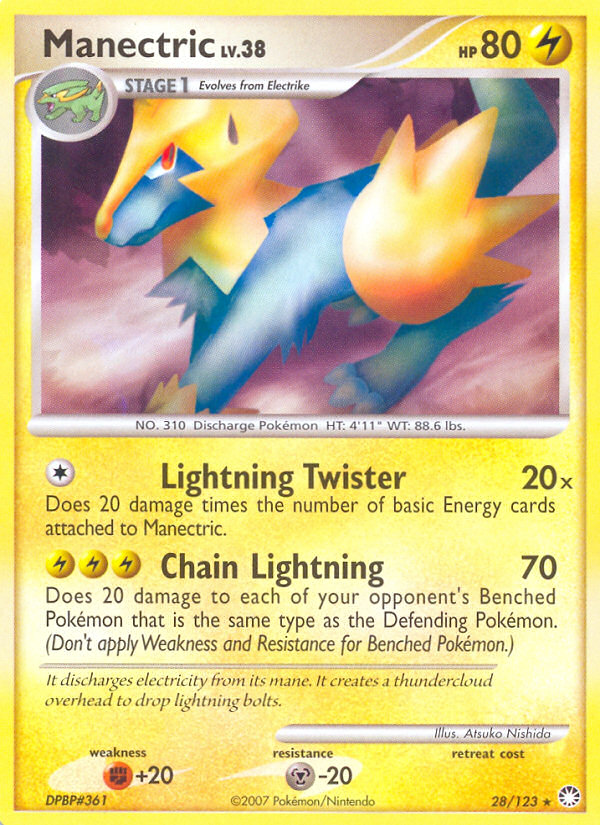 Manectric (28/123) [Diamond & Pearl: Mysterious Treasures] | GnG Games