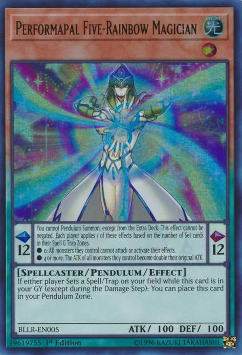 Performapal Five-Rainbow Magician [BLLR-EN005] Ultra Rare | GnG Games