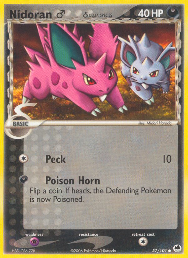 Nidoran (57/101) (Male) (Delta Species) [EX: Dragon Frontiers] | GnG Games