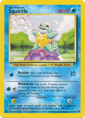 Squirtle (63/102) [Base Set Unlimited] | GnG Games