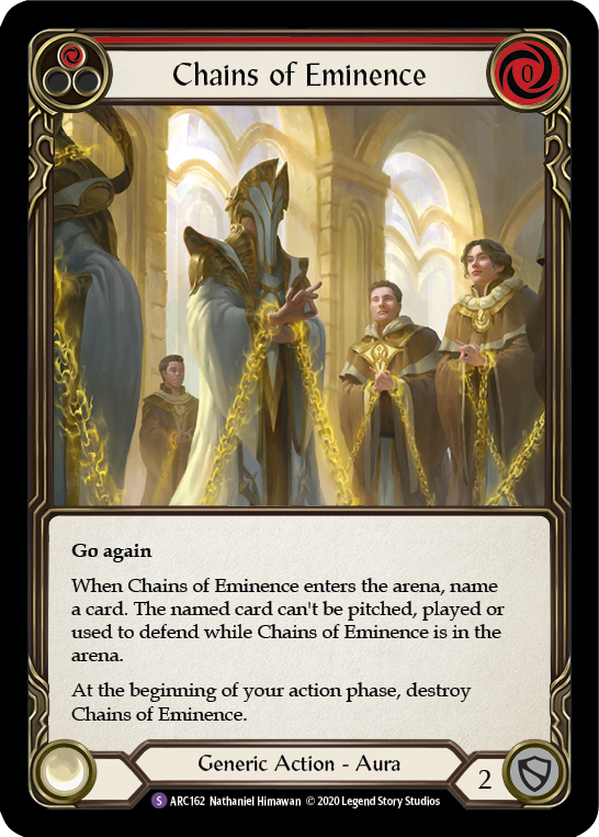 Chains of Eminence [ARC162] Unlimited Edition Rainbow Foil | GnG Games